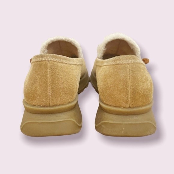 Tan Suede Women's Loafers - Picture 9 of 10